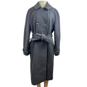 Top Shop Women's Double Breasted Grey Trench Coat Sz 10